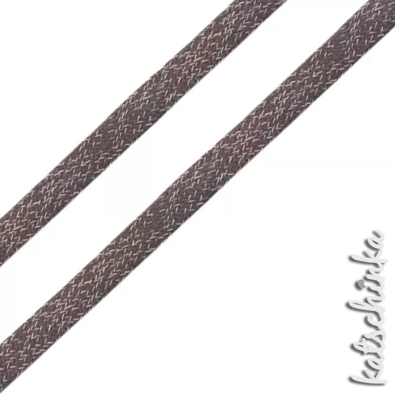 Flache Baumwoll-Kordel meliert 20 mm – Hochwertiges Hoodieband für Kleidung & Taschen